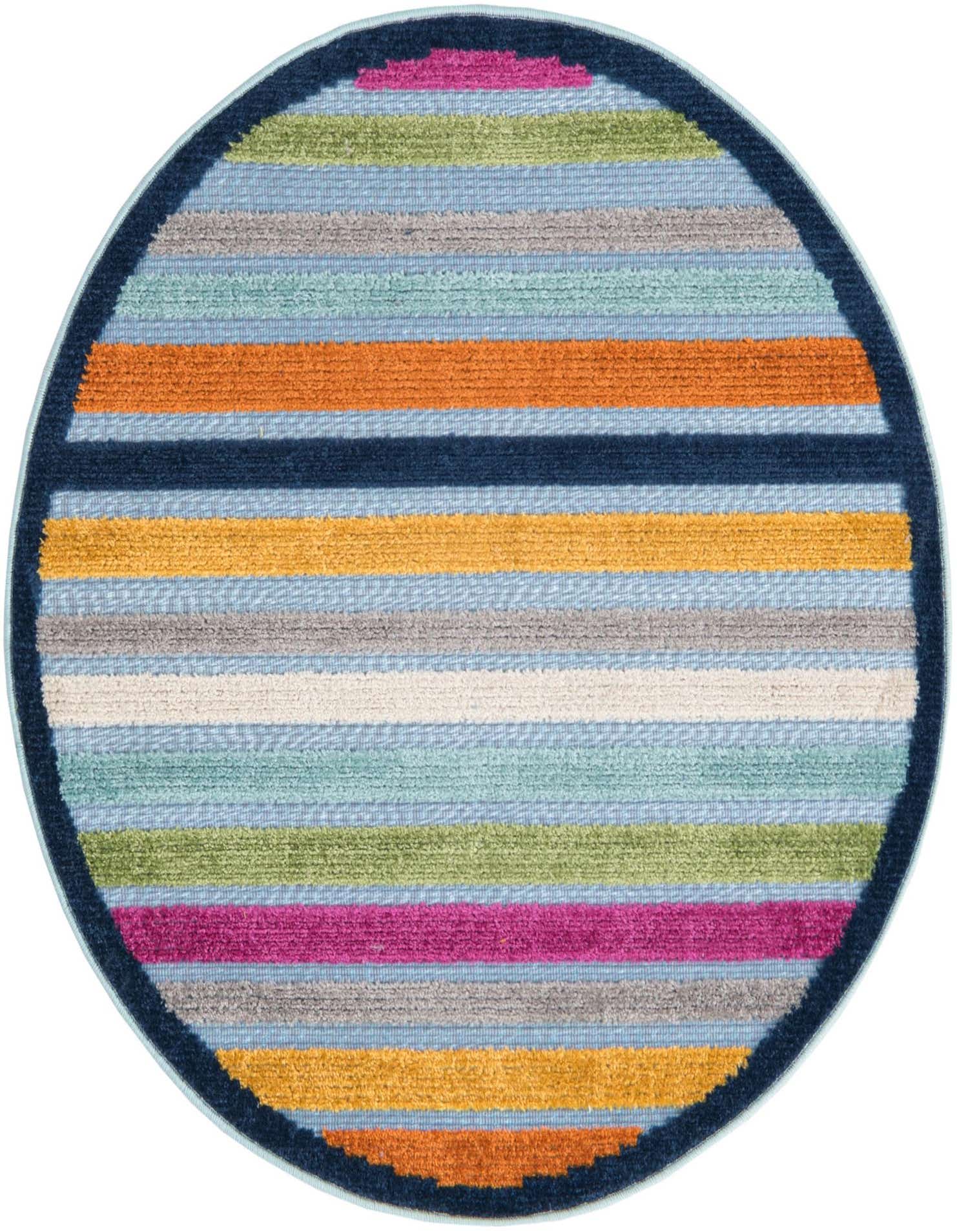 3' 3 x 3' 3 Easy-Clean Aruba Indoor / Outdoor Round Rug