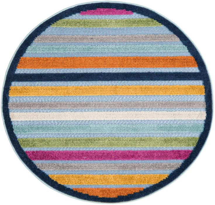 Detail image of 3' 3 x 3' 3 Easy-Clean Aruba Indoor / Outdoor Round Rug