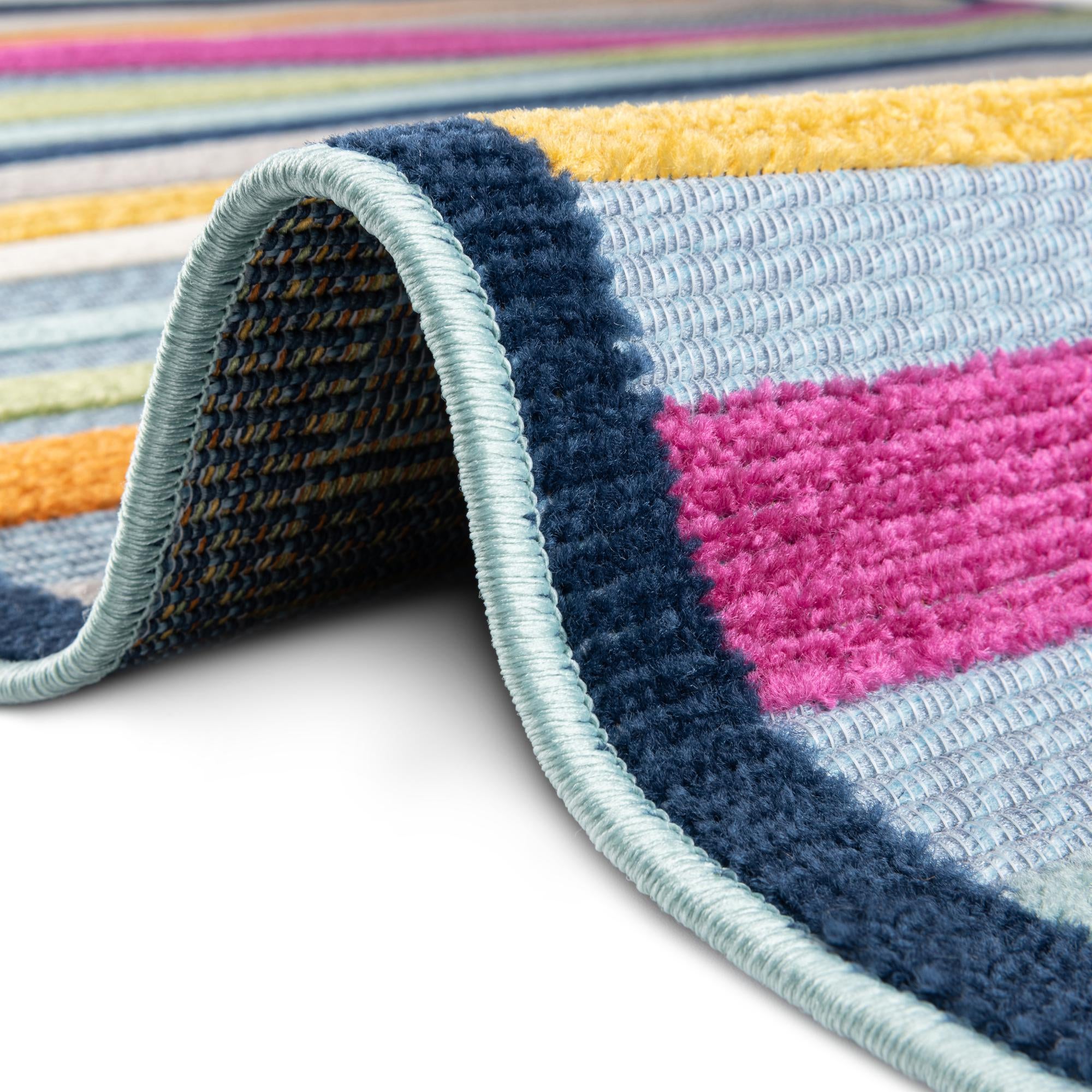 5' 3 x 5' 3 Easy-Clean Aruba Indoor / Outdoor Round Rug