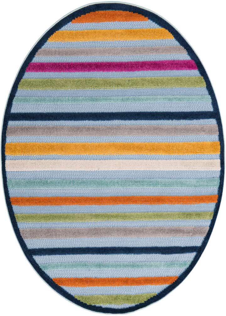 5' 3 x 5' 3 Easy-Clean Aruba Indoor / Outdoor Round Rug