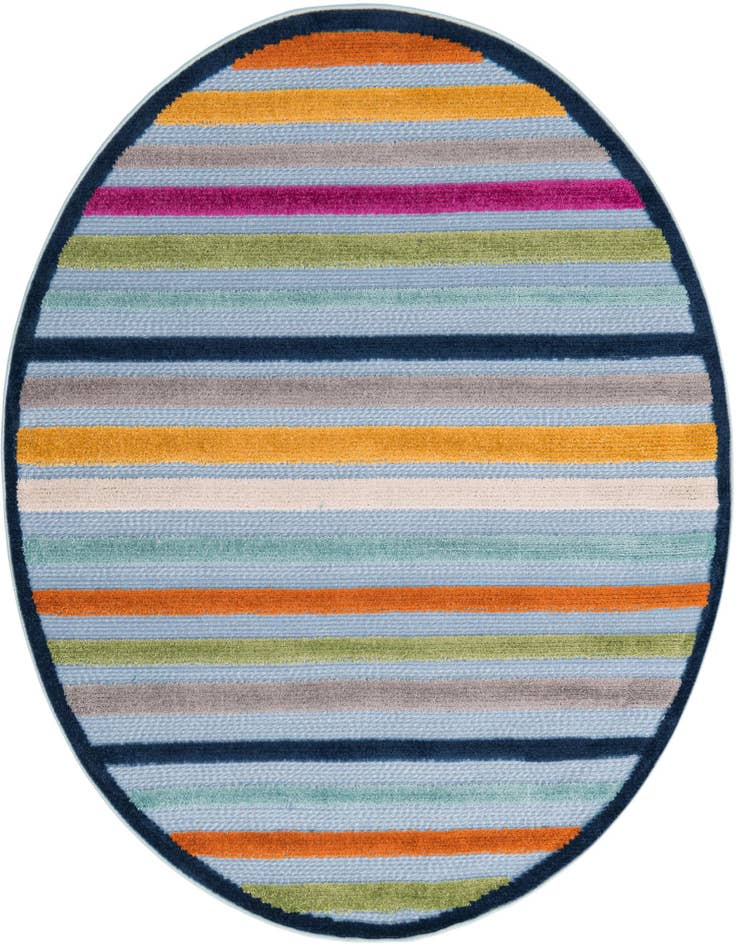Detail image of 5' 3 x 5' 3 Easy-Clean Aruba Indoor / Outdoor Round Rug