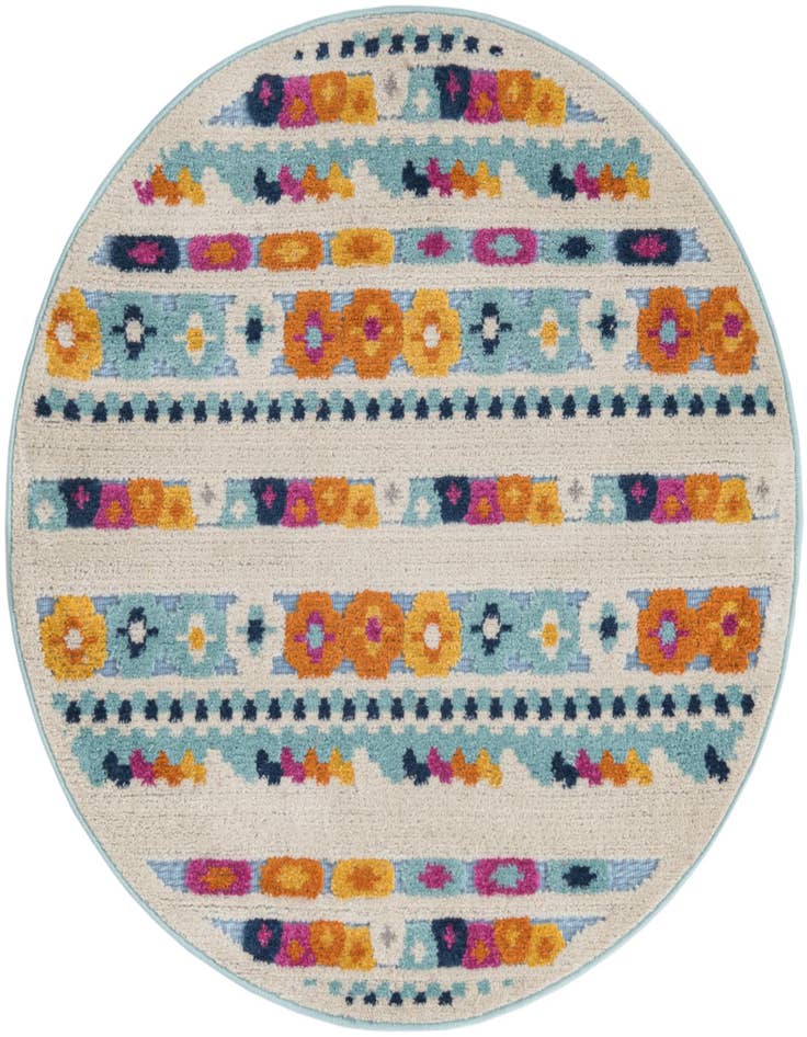 Detail image of 3' 3 x 3' 3 Easy-Clean Aruba Indoor / Outdoor Round Rug