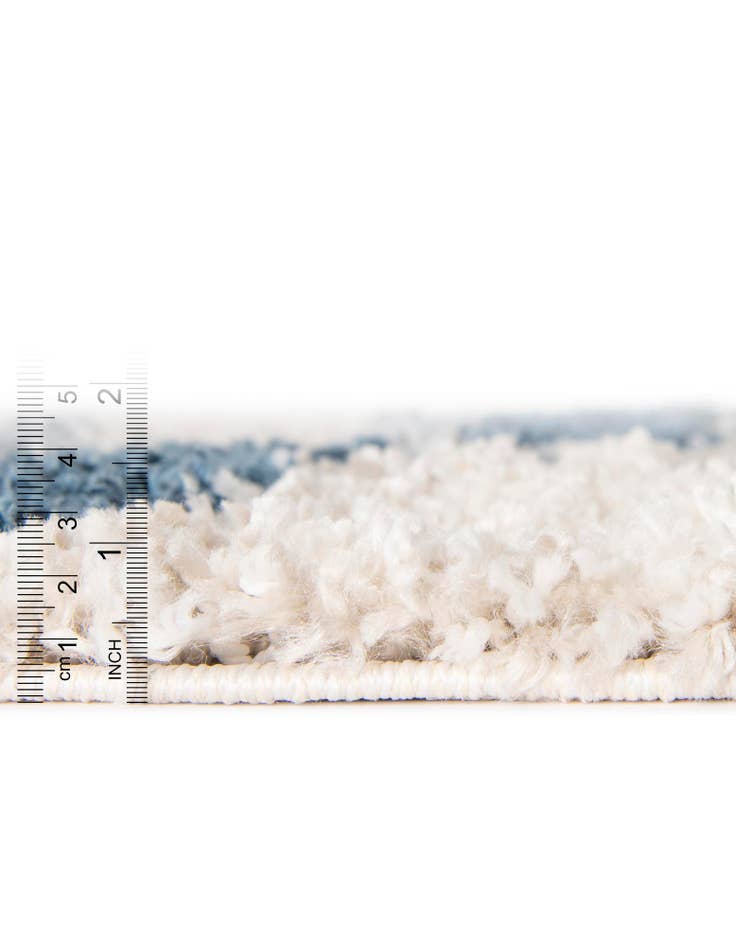 Detail image of 100cm x 100cm Lagom Shag Round Rug