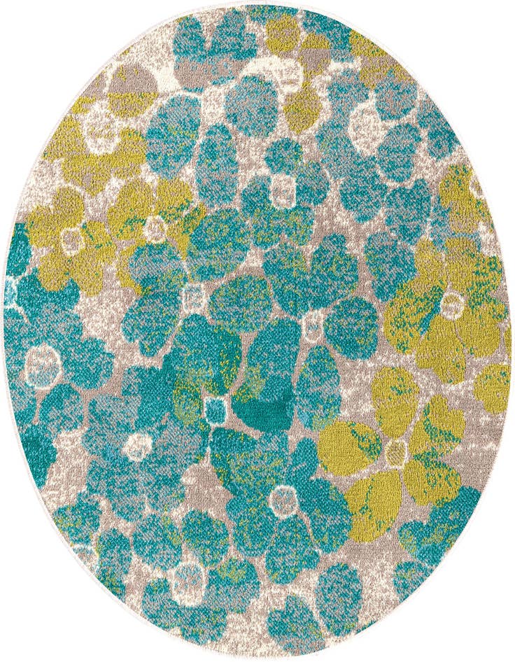 Detail image of 3' x 3' Azalea Round Rug