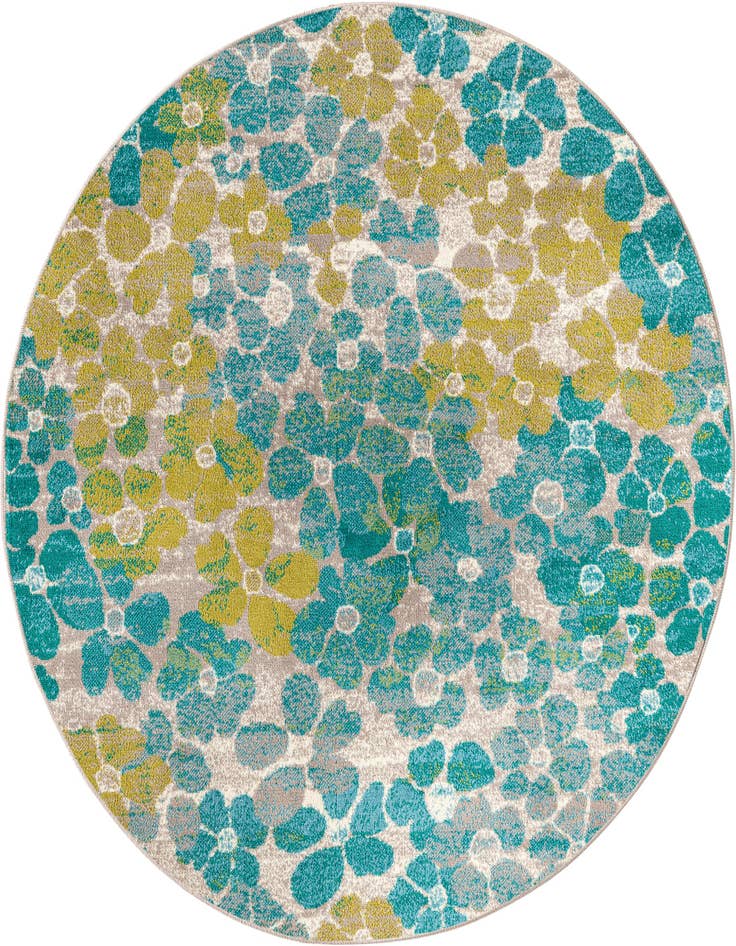 Detail image of 5' 3 x 5' 3 Azalea Round Rug