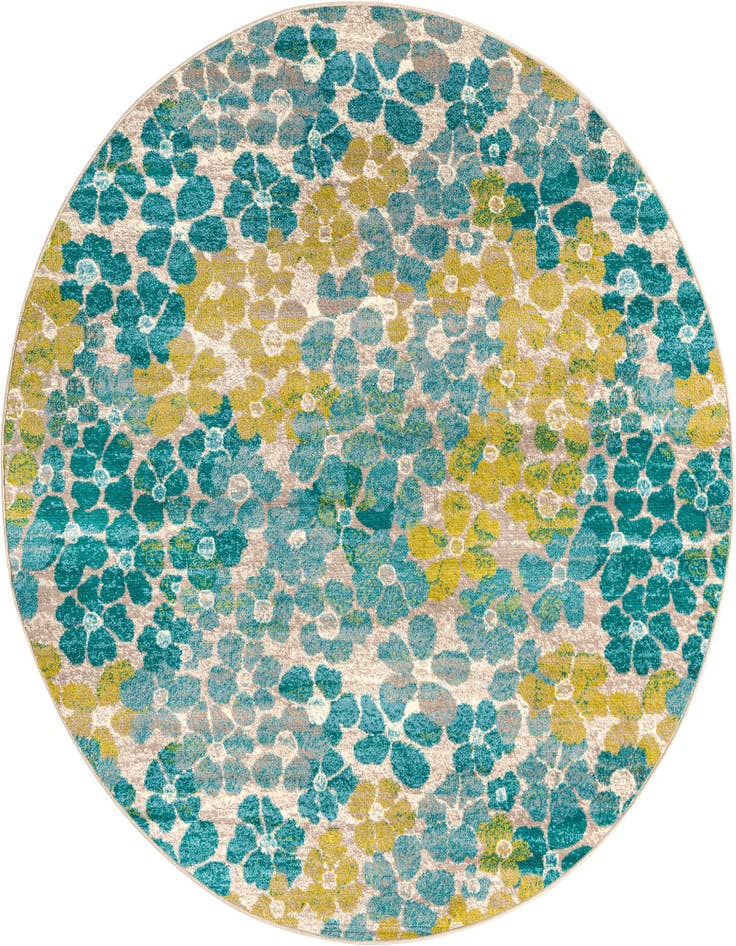 Detail image of 7' x 7' Azalea Round Rug