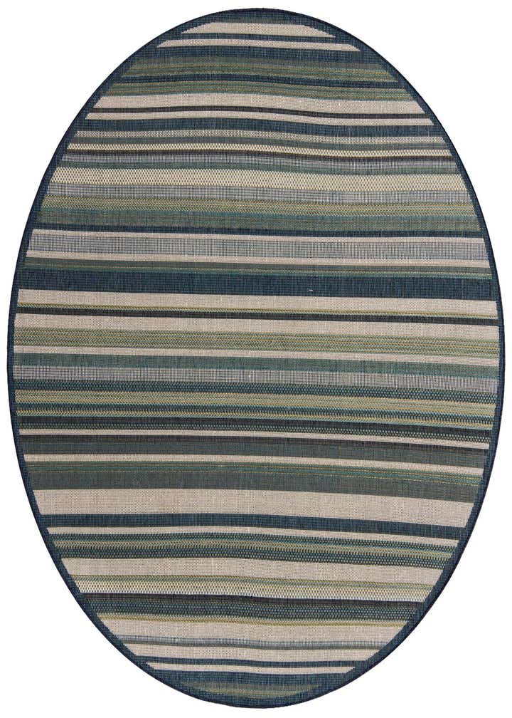 7' 10 x 7' 10 Easy-Clean Baja Indoor / Outdoor Round Rug