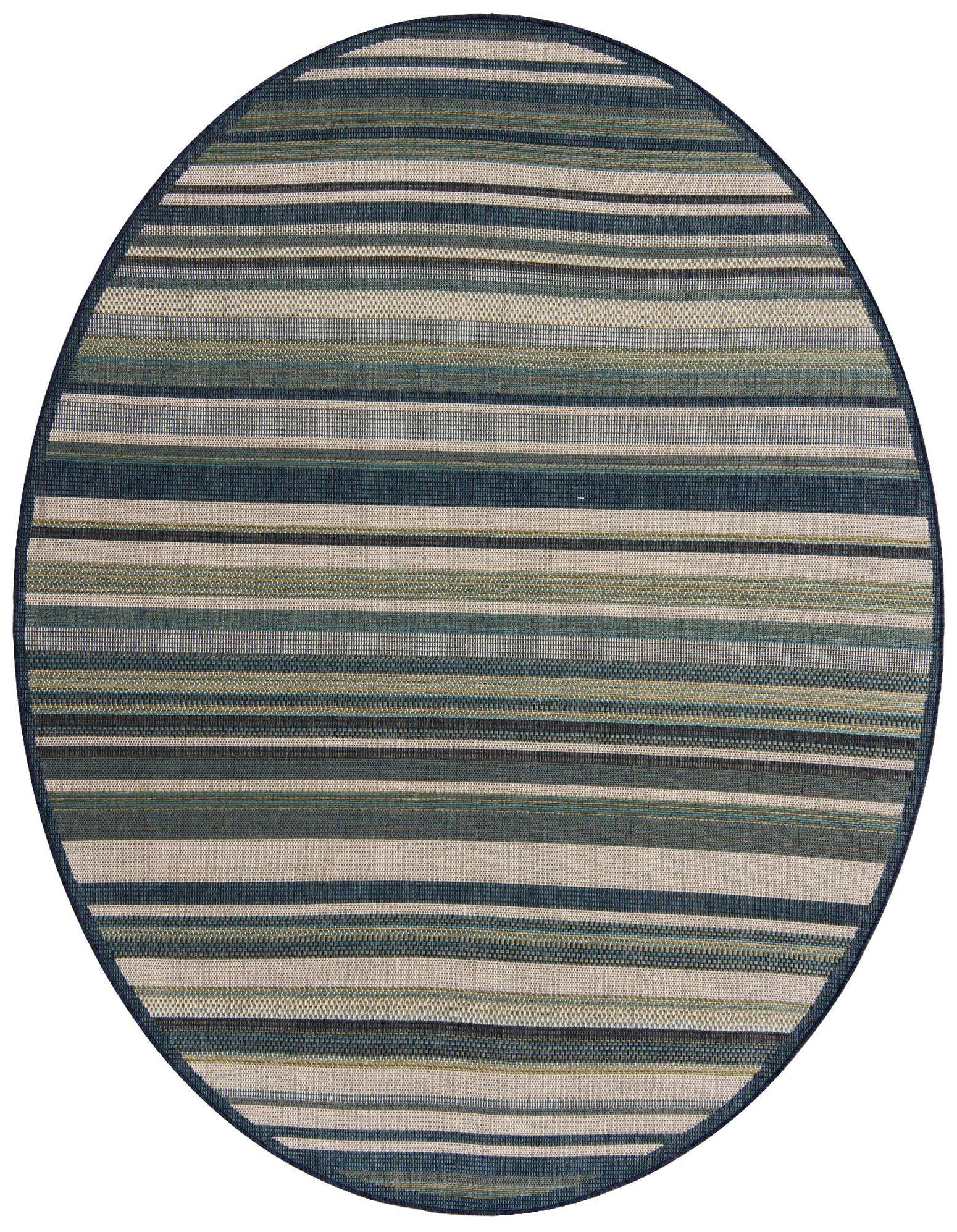 7' 10 x 7' 10 Easy-Clean Baja Indoor / Outdoor Round Rug