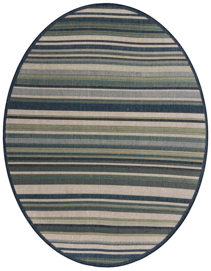 Detail image of 7' 10 x 7' 10 Easy-Clean Baja Indoor / Outdoor Round Rug