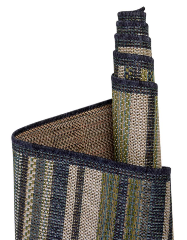 Detail image of 3' 3 x 3' 3 Easy-Clean Baja Indoor / Outdoor Round Rug