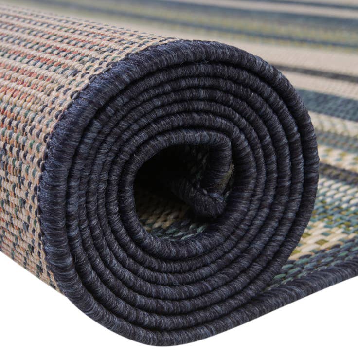 Detail image of 3' 3 x 3' 3 Easy-Clean Baja Indoor / Outdoor Round Rug