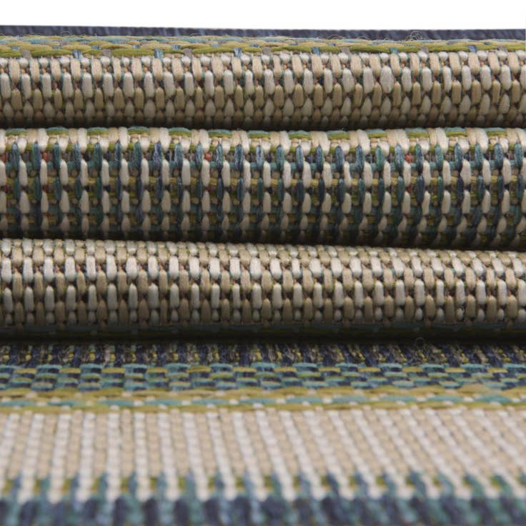Detail image of 12' x 12' Easy-Clean Baja Indoor / Outdoor Round Rug