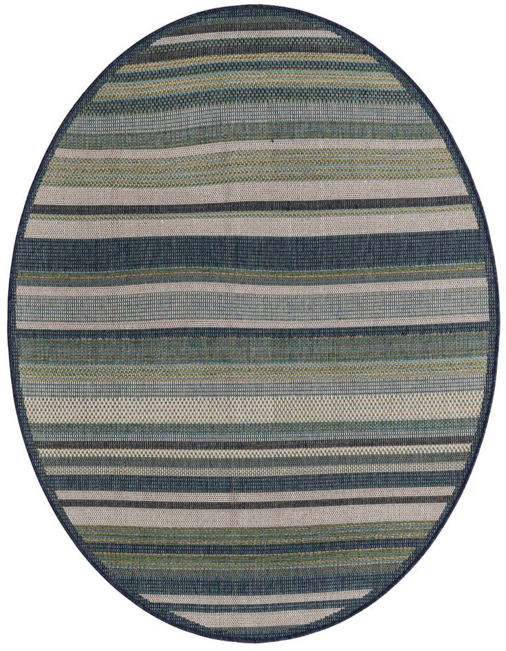 Detail image of 5' 3 x 5' 3 Easy-Clean Baja Indoor / Outdoor Round Rug