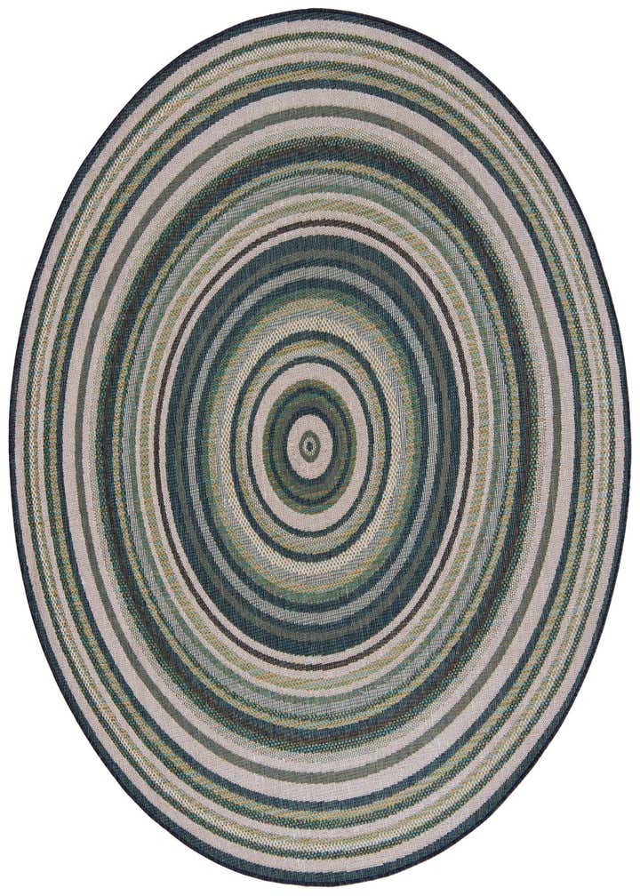 7' 10 x 7' 10 Easy-Clean Baja Indoor / Outdoor Round Rug