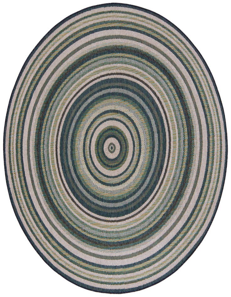 Detail image of 7' 10 x 7' 10 Easy-Clean Baja Indoor / Outdoor Round Rug