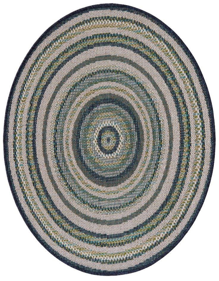 Detail image of 3' 3 x 3' 3 Easy-Clean Baja Indoor / Outdoor Round Rug
