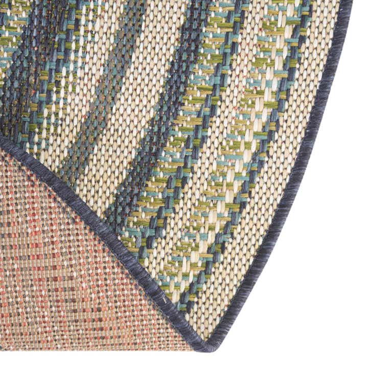7' x 7' Easy-Clean Baja Indoor / Outdoor Round Rug