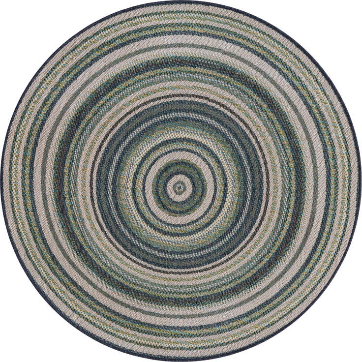 Detail image of 5' 3 x 5' 3 Easy-Clean Baja Indoor / Outdoor Round Rug