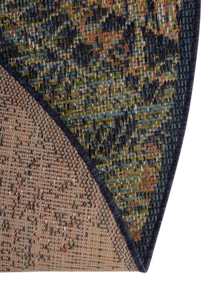 3' 3 x 3' 3 Easy-Clean Baja Indoor / Outdoor Round Rug