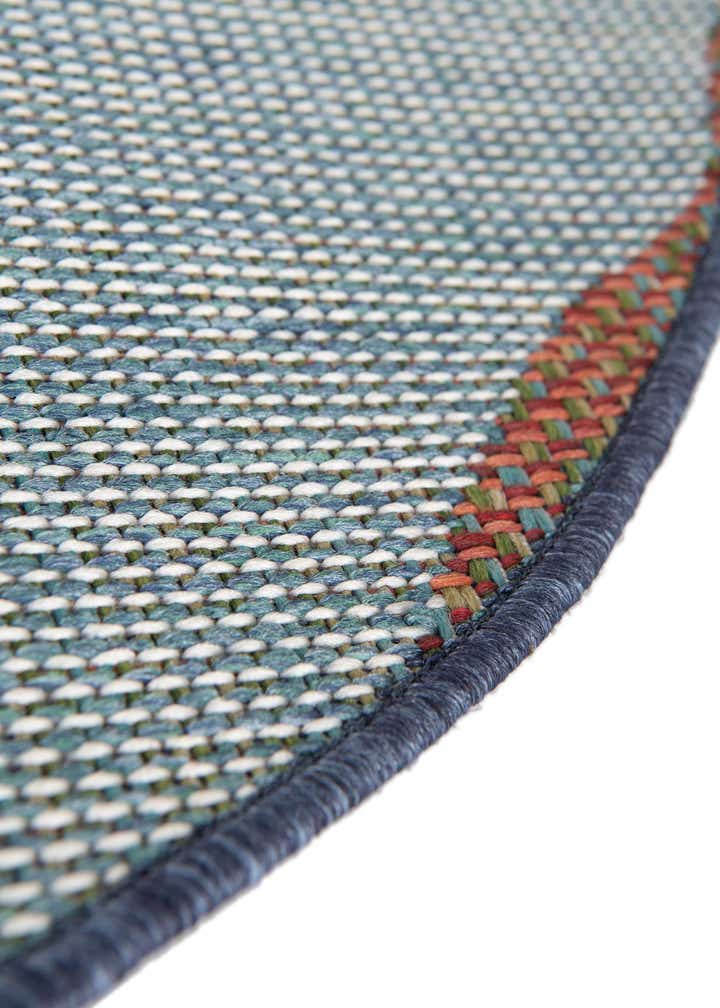 3' 3 x 3' 3 Easy-Clean Baja Indoor / Outdoor Round Rug