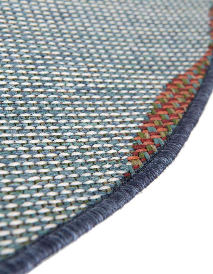 3' 3 x 3' 3 Easy-Clean Baja Indoor / Outdoor Round Rug