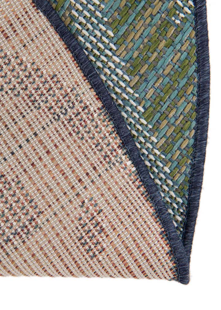 3' 3 x 3' 3 Easy-Clean Baja Indoor / Outdoor Round Rug