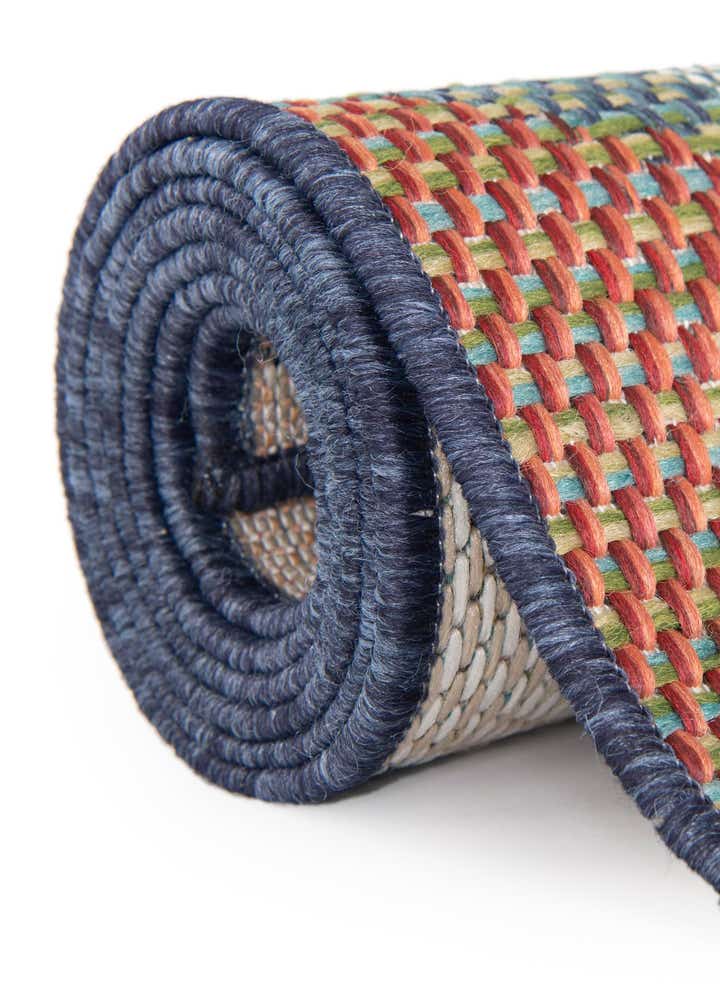 3' 3 x 3' 3 Easy-Clean Baja Indoor / Outdoor Round Rug