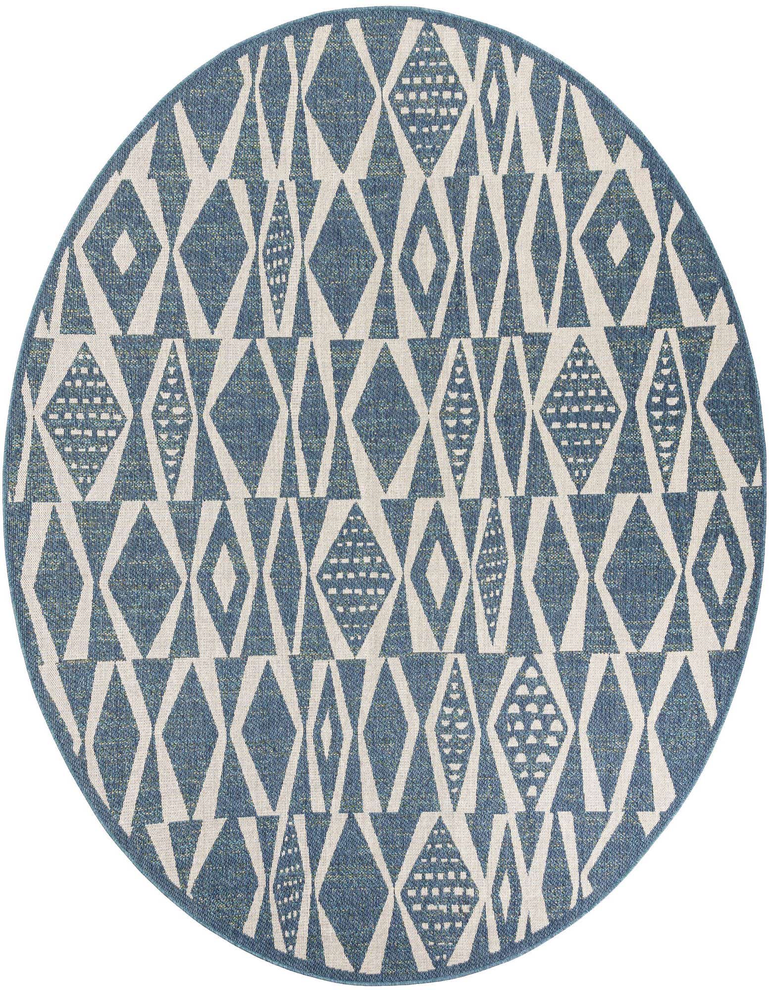 10' x 10' Easy-Clean Baja Indoor / Outdoor Round Rug