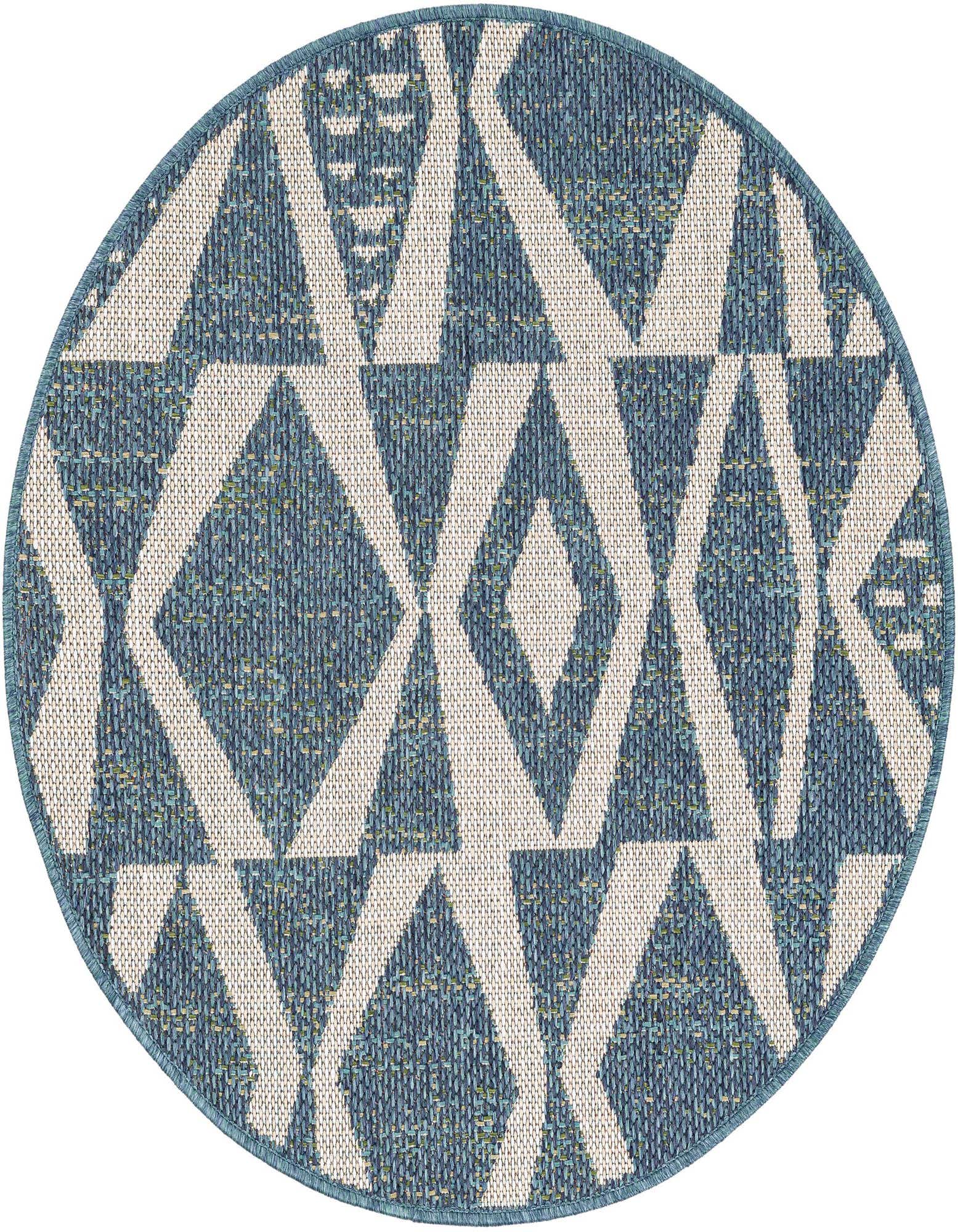 3' 3 x 3' 3 Easy-Clean Baja Indoor / Outdoor Round Rug