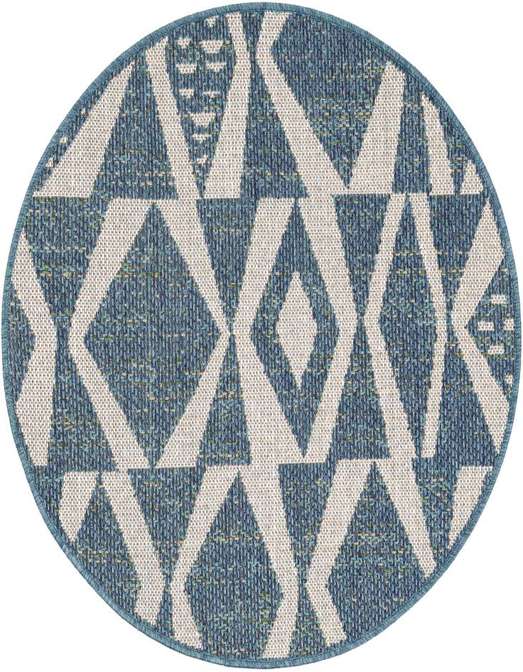 Detail image of 3' 3 x 3' 3 Easy-Clean Baja Indoor / Outdoor Round Rug