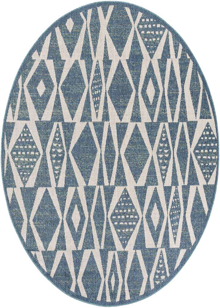 7' 10 x 7' 10 Easy-Clean Baja Indoor / Outdoor Round Rug