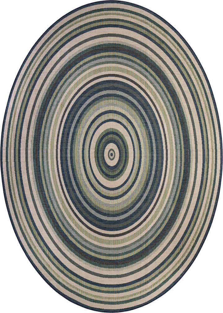 12' x 12' Easy-Clean Baja Indoor / Outdoor Round Rug