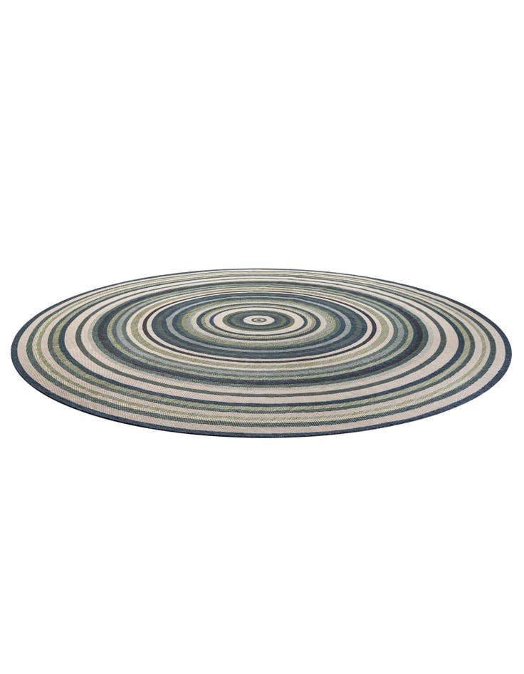 Detail image of 12' x 12' Easy-Clean Baja Indoor / Outdoor Round Rug