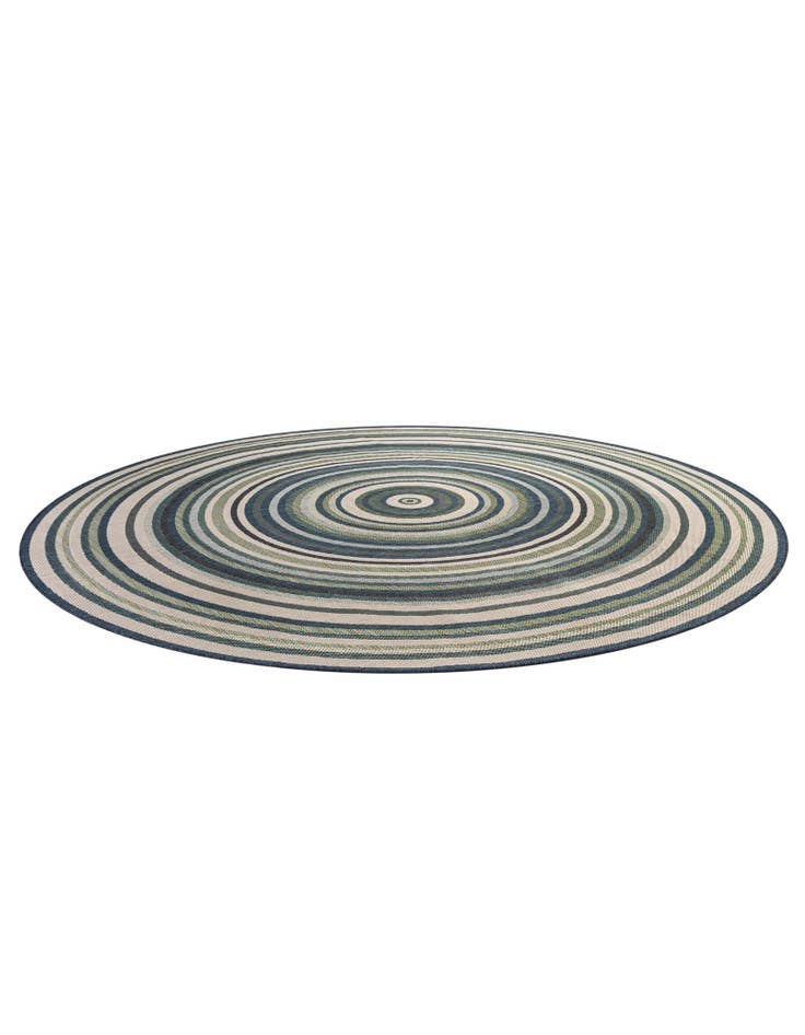 Detail image of 12' x 12' Easy-Clean Baja Indoor / Outdoor Round Rug