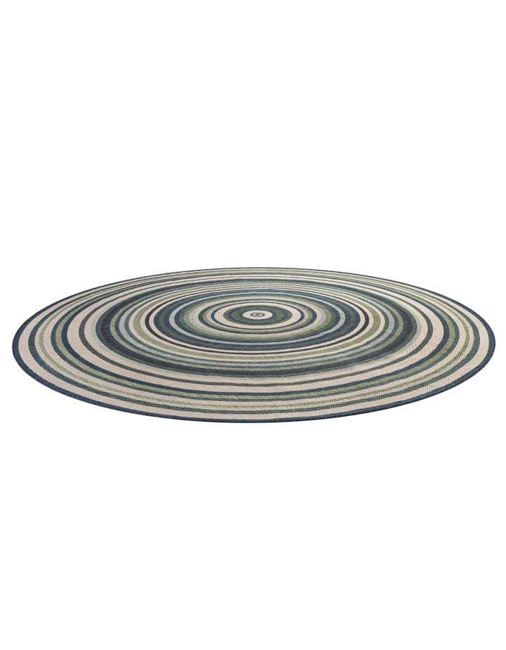 12' x 12' Easy-Clean Baja Indoor / Outdoor Round Rug