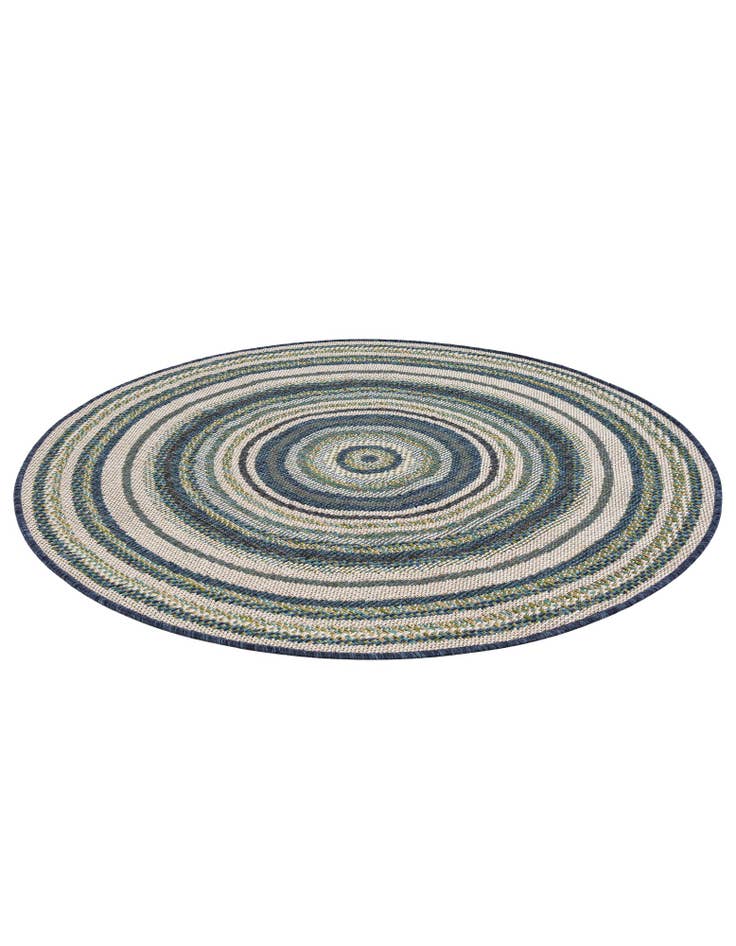 Detail image of 4' x 4' Easy-Clean Baja Indoor / Outdoor Round Rug