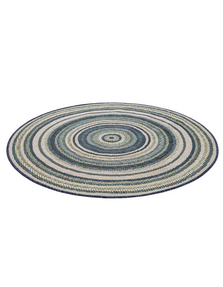 Detail image of 4' x 4' Easy-Clean Baja Indoor / Outdoor Round Rug