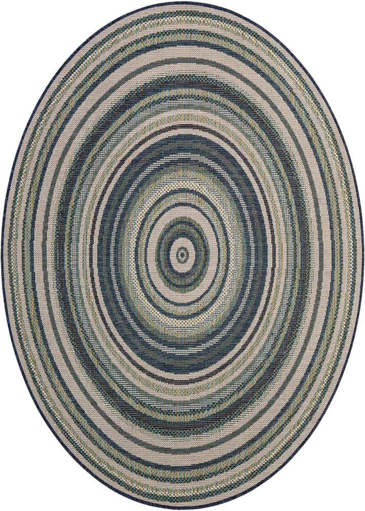 6' x 6' Easy-Clean Baja Indoor / Outdoor Round Rug