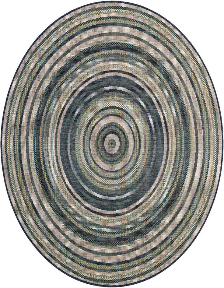 Detail image of 6' x 6' Easy-Clean Baja Indoor / Outdoor Round Rug