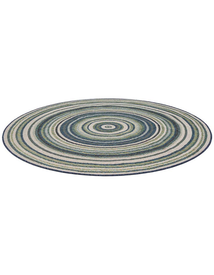 Detail image of 6' x 6' Easy-Clean Baja Indoor / Outdoor Round Rug