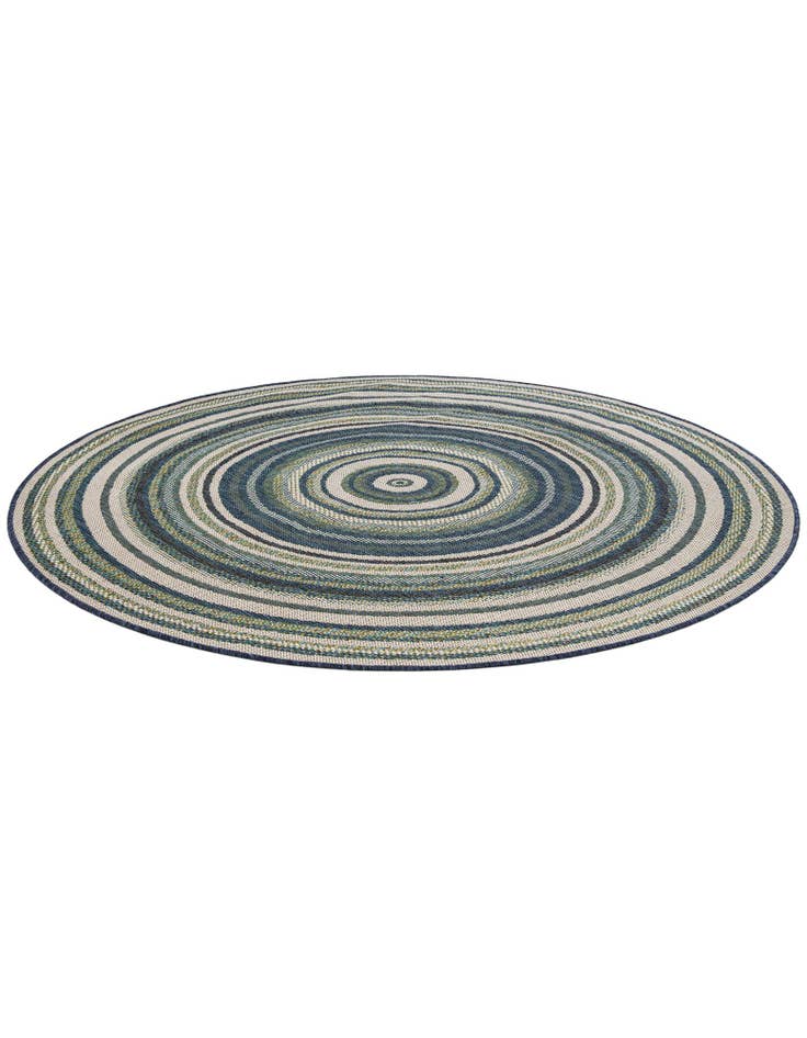 Detail image of 6' x 6' Easy-Clean Baja Indoor / Outdoor Round Rug