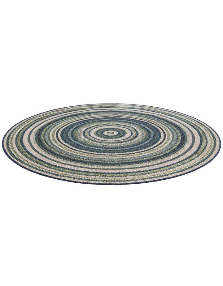 6' x 6' Easy-Clean Baja Indoor / Outdoor Round Rug