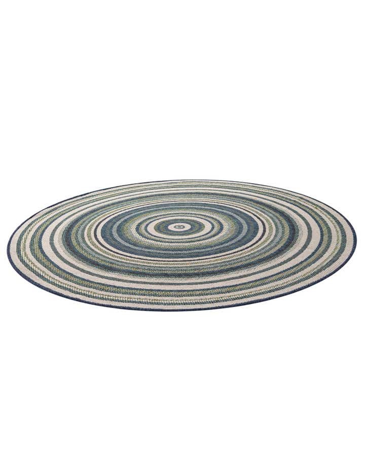 7' x 7' Easy-Clean Baja Indoor / Outdoor Round Rug