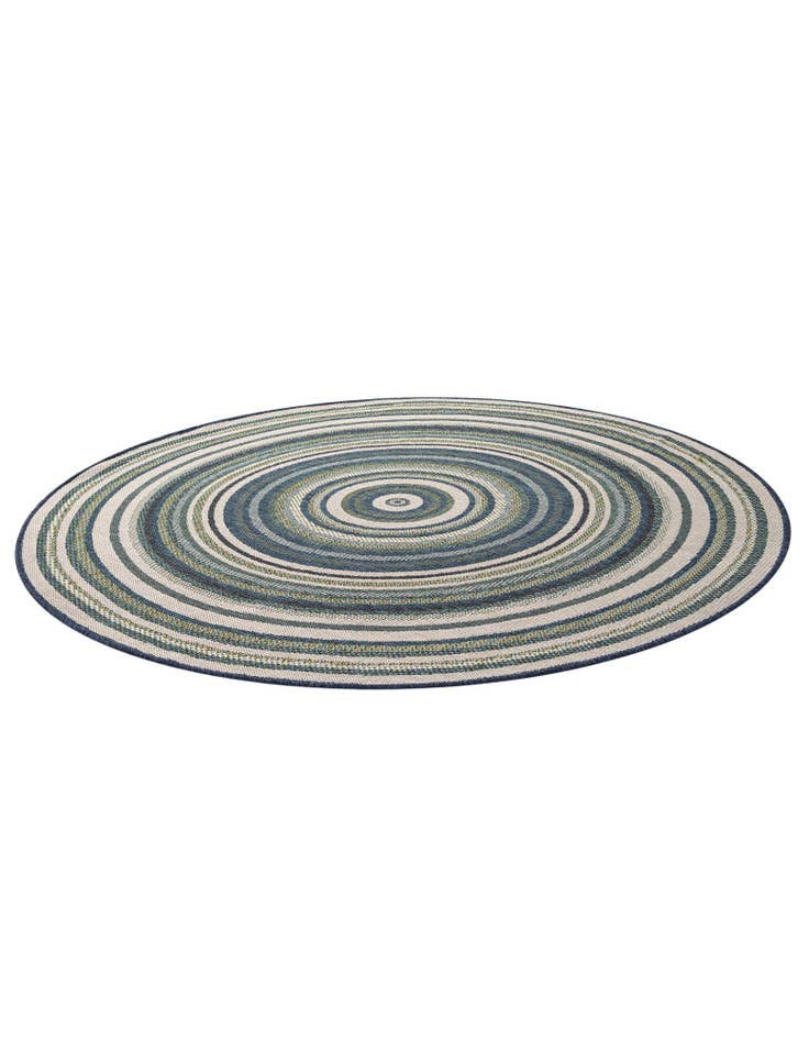Detail image of 7' x 7' Easy-Clean Baja Indoor / Outdoor Round Rug