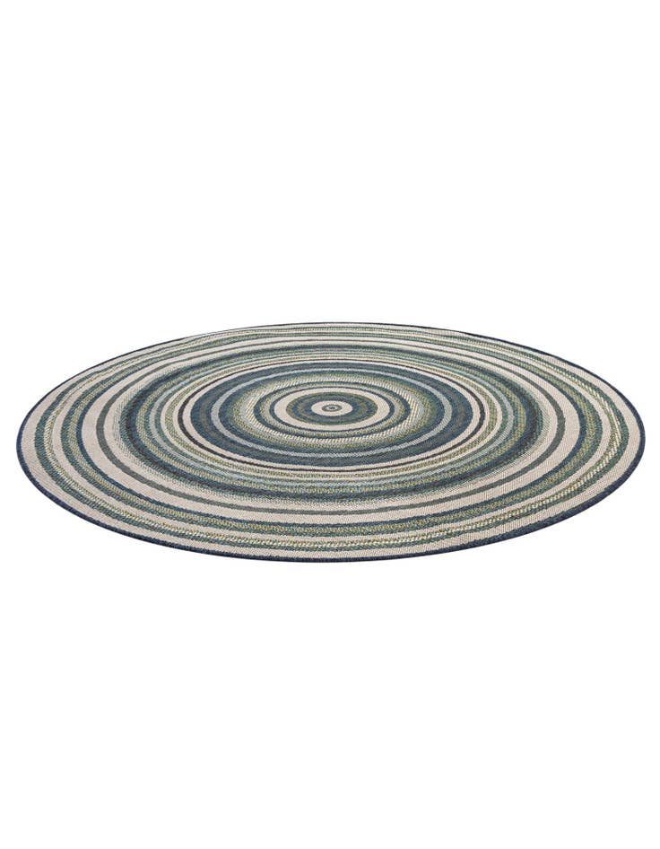 Detail image of 7' x 7' Easy-Clean Baja Indoor / Outdoor Round Rug