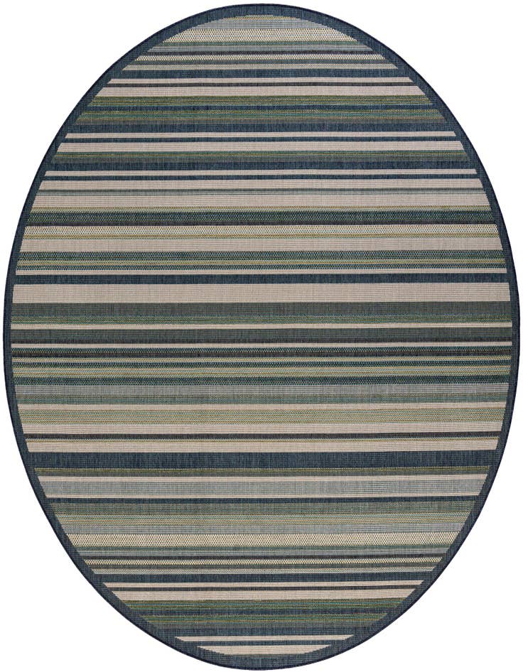 Detail image of 10' x 10' Easy-Clean Baja Indoor / Outdoor Round Rug