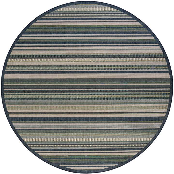 10' x 10' Easy-Clean Baja Indoor / Outdoor Round Rug
