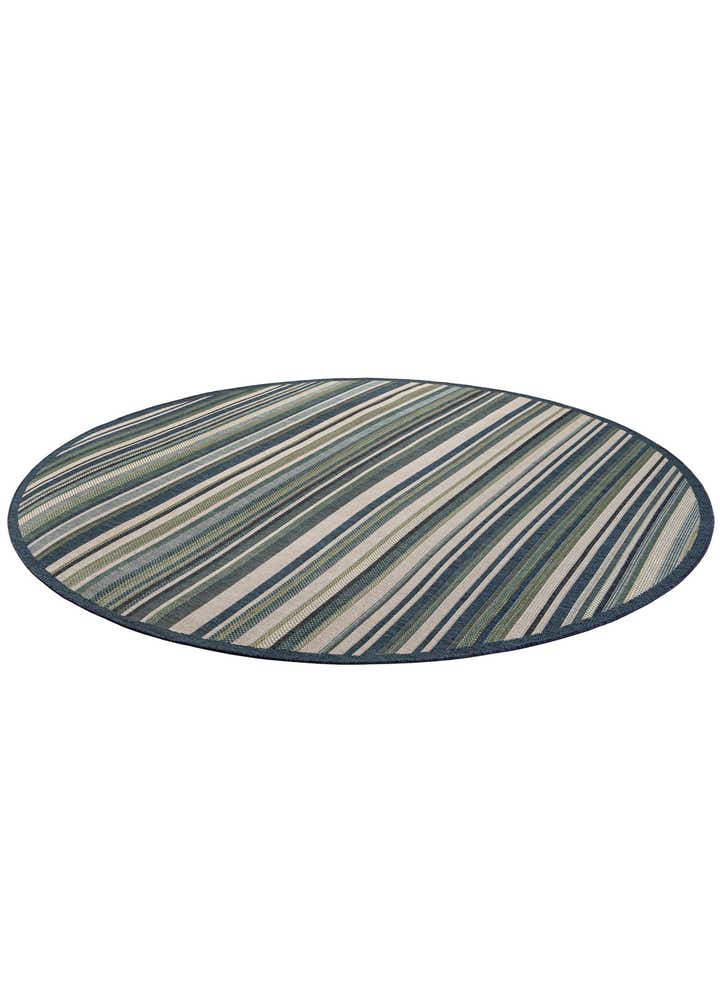 10' x 10' Easy-Clean Baja Indoor / Outdoor Round Rug