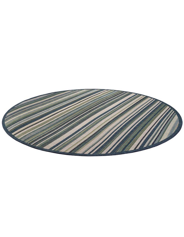 Detail image of 10' x 10'  Washable Baja Indoor / Outdoor Round Rug