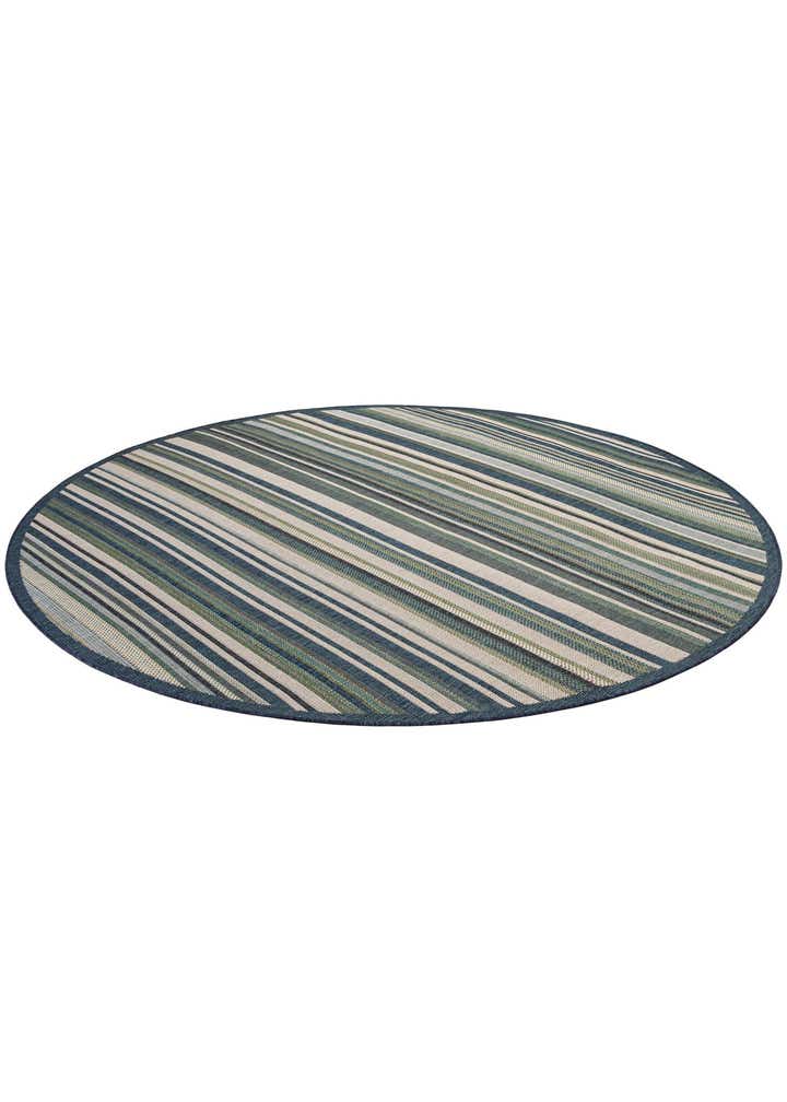 10' x 10' Easy-Clean Baja Indoor / Outdoor Round Rug